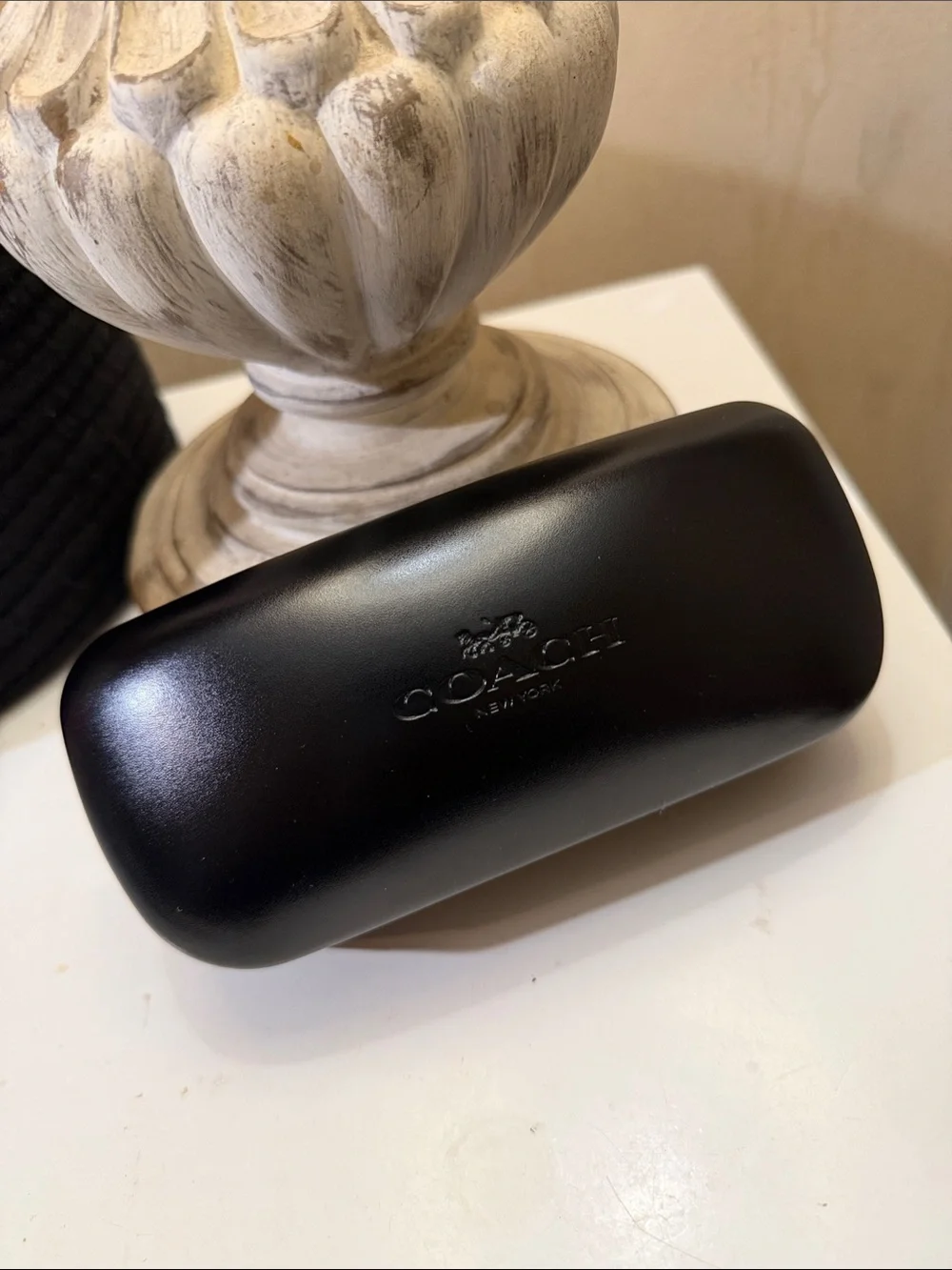 Coach Black Logo Eyewear Case